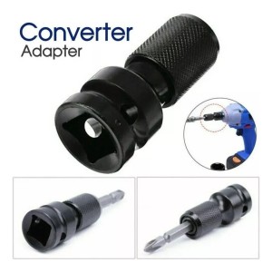 Mandril Adaptador Llave De Impacto 1/2 A 1/4 Hembra Hexagon