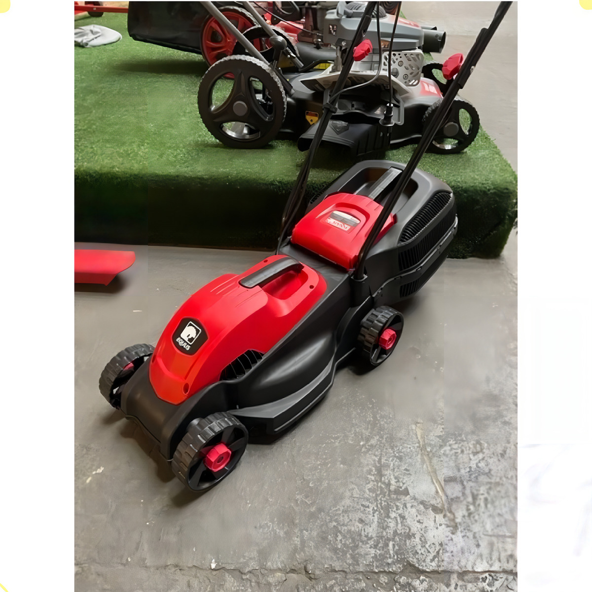 Cortadora De Cesped Electrica Bolsa Recolectora 1200w Equus Rojo - Imagen 2