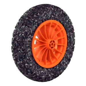 Rueda Para Carretillas Tramontina Maciza Eje 10mm Color Azul Marino