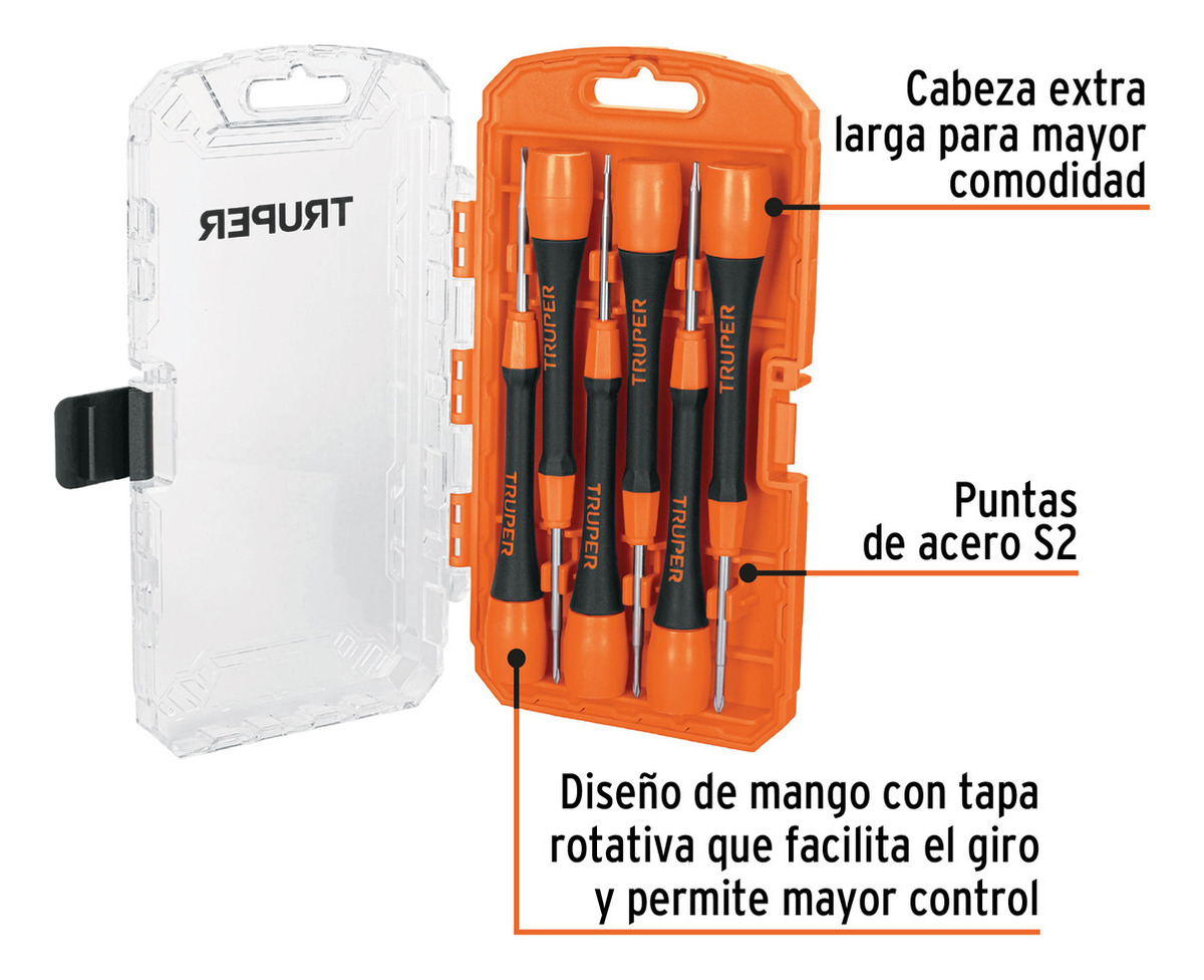 Juego Destornillador Precision Joyero Truper 6 Pz. Joy-6 - Imagen 4
