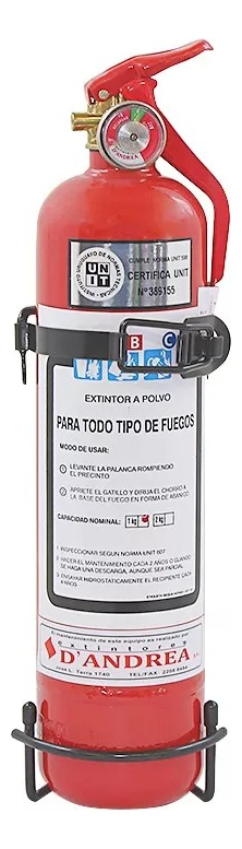 Extintor Bomberito Homologado Para Auto 1k Mata Fuego Auto - Imagen 3