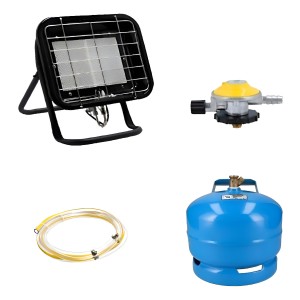 Estufa Gas Supergas Panel + Valvula Galleta 3k + Garrafa 3kg