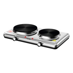 Anafe Portátil De Mesa Eléctrico Rotel 2 Discos 155 + 185 Mm Color Gris