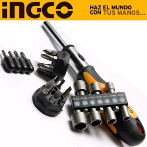 Destornillador Criquet 15 Puntas Intercambiables Ingco - Tyt