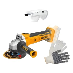Amoladora Angular Inalámbrica Ingco Industrial Cagli1151 Color Naranja