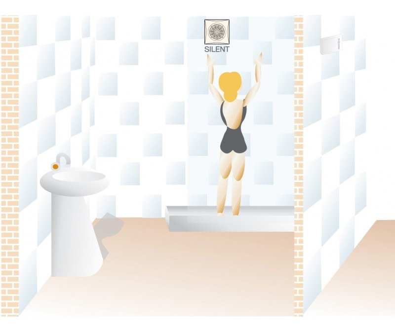 Extractor De Baño Silent 100 Cz Design Soler & Palau Tamanho 8 Cm X 16 Cm X 16 Cm Color Blanco - Imagen 2