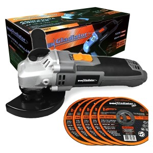 Amoladora Angular Gladiator 700w 115mm 4 1/2 + Discos Regalo
