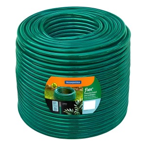 Rollo Manguera Riego Reforzada 3/4 Jardin 35mts Tramontina Verde