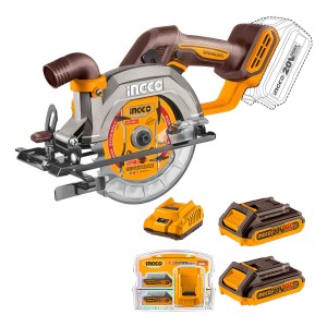 Sierra Circular 140mm Brushless Ingco Csli1402 + Bat/car Color Naranja Claro Frecuencia 50-60hz