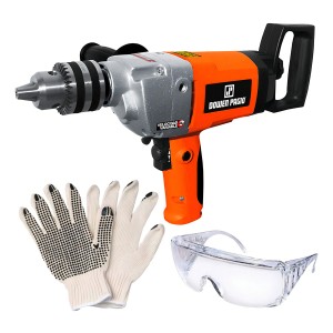 Taladro Fuerza Alto Torque Eléctrico 1050w -sc- Color Rojo Con Gris Y Negro Frecuencia 50hz