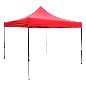 Gazebo 3x3 Reforzado, Impermeable Con Filtro Uv. Calidad Color Rojo