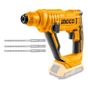 Rotomartillo A Batería Ingco 900rpm 1.5 Joule En Amarillo 60 Mhz