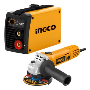 Kit Herrero Amoladora 4  1/2  + Soldadora Inverter Ingco 130 Amp