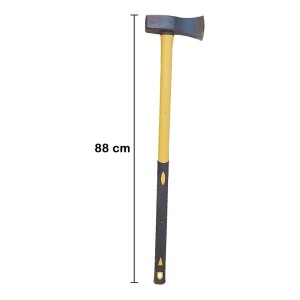 Hacha De Rajar Mango De Fibra 2.8 Kilos 6 Libras Leña