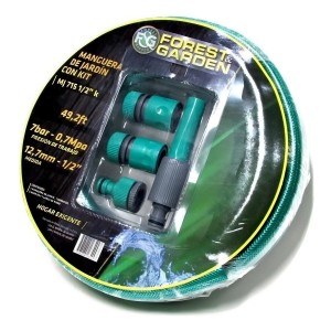 Kit De Manguera Forest Garden 10 Mts + Accs Pf Color Verde
