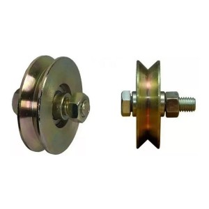 Rueda Para Porton Corredizo Hierro 80 V Con Tornillo - Tyt