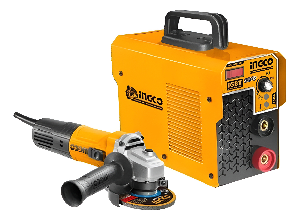 Kit Herrero Soldadora 130amp + Amoladora 4 1/2 750w Ingco
