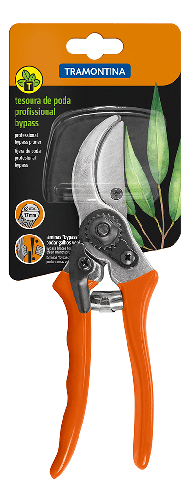 Tijera De Podar Tramontina Profesional Bypass Para Poda -cs- Color Naranja - Imagen 2