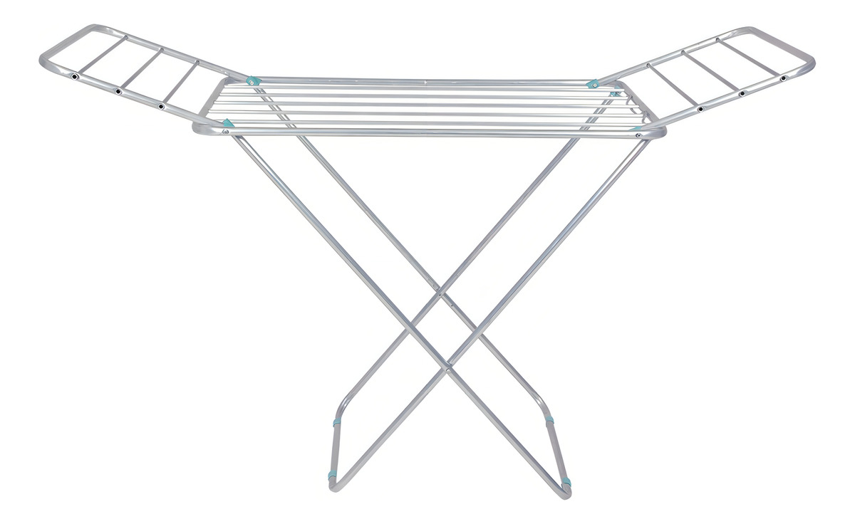Tender Tendedero Ropa Pie Aluminio Plegable Alas Slim Mor - Imagen 4