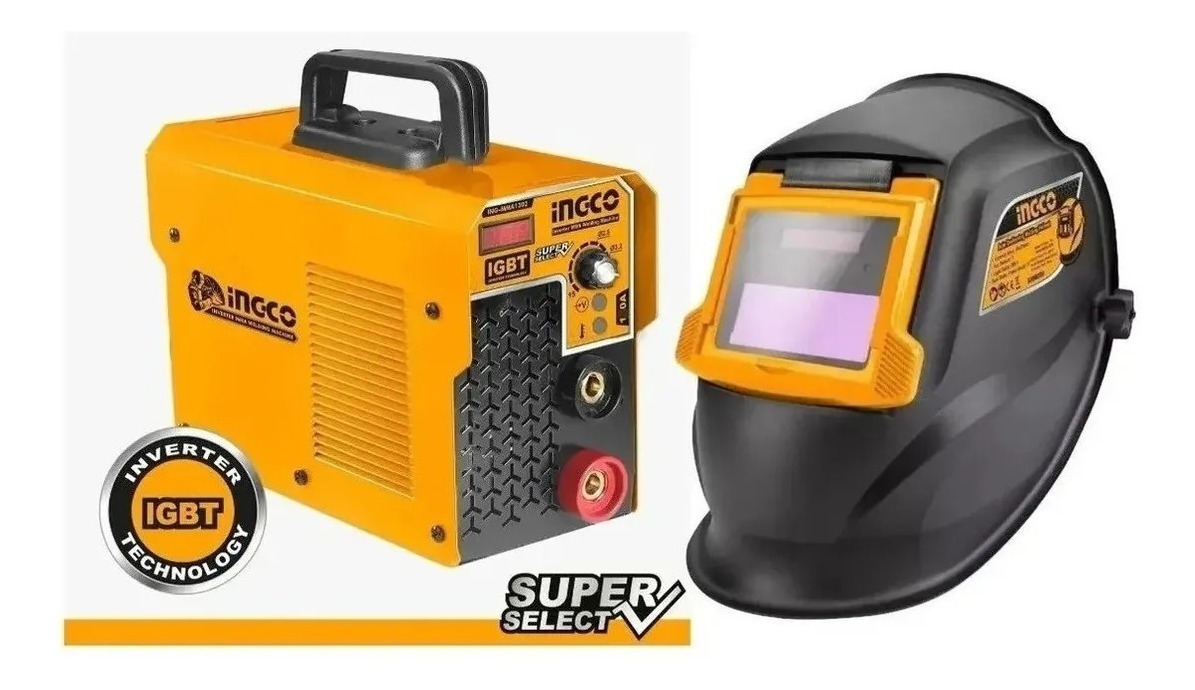 Soldadora Inverter Compacta Ingco Pro 130a Igbt Mma + Careta - Imagen 2