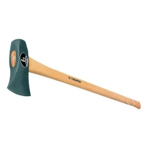 Hacha De Rajar 6lb Cabo Madera Astilla Leña Truper