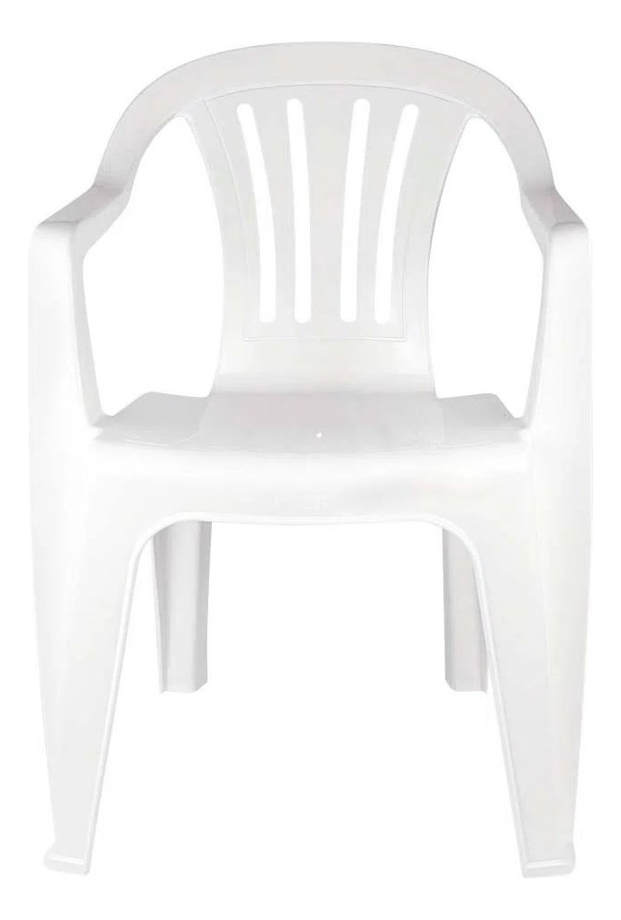 Set De 6 Sillones De Plástico Bela Vista Mor Color White Blanco - Imagen 2