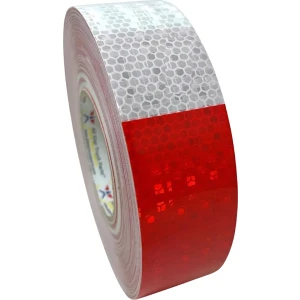 Cinta Reflectiva Seguridad Camion Carro Roja Bca 5cmx1m A224