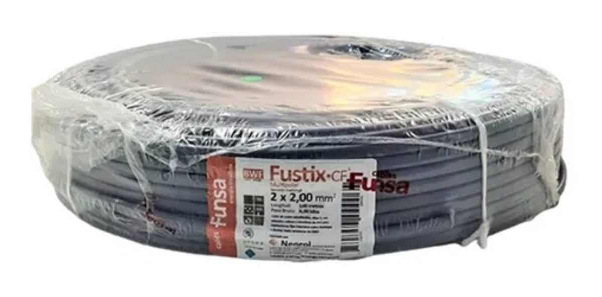 Cable Super Plastico 2x2 Rollo De 100 Metros -