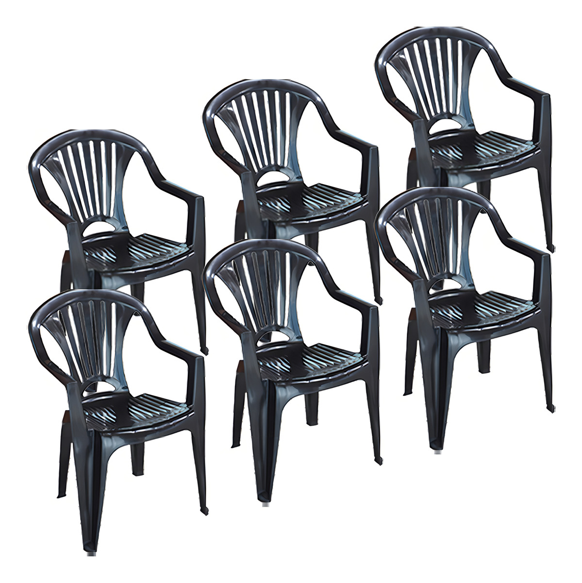 Sillón Negro Arqplast, 3d, Área De Ocio, Jardín Y Balcón - Imagen 5