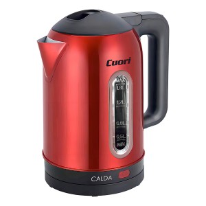 Jarra Eléctrica Cuori 1,8l Acero Inoxidable Indicador Agua - Rojo Inox