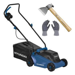 Cortadora De Césped Eléctrica Recolector 30l -1.200w Hyundai