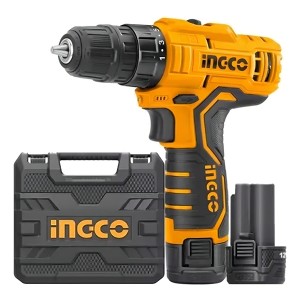 Atornillador 12v S12 Valija 2baterias Ingco Cdli12325 Anaranjado Y Negro