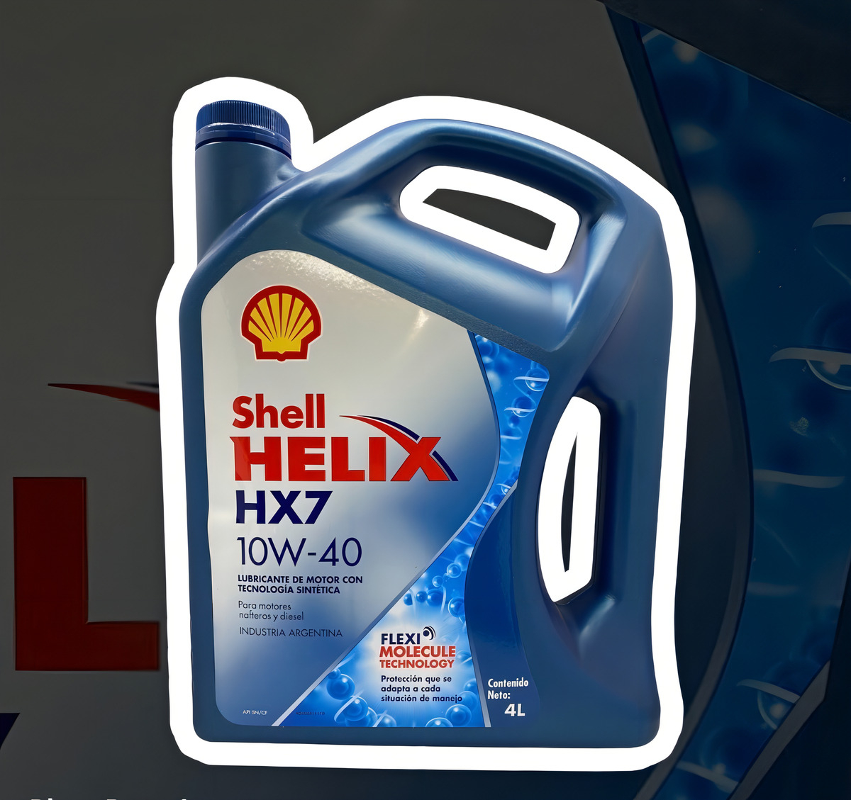 Aceite Para Motor Shell Semi-sintético 10w-40 Para Auto/camioneta De 1 Unidad X 4l - Imagen 3