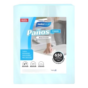 Pañoplus Paquete 5kg Celeste - 650 Paños (30cm X 35cm)