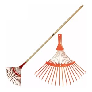 Escoba Jardín Tramontina Metálica Ancho 23 Cms 18 Dientes