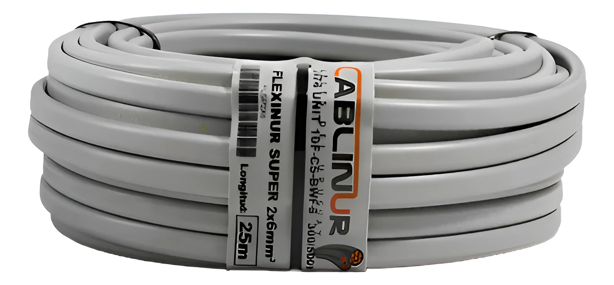 Cable Super Plastico 2x6 25m Cablinur Flsp2x6