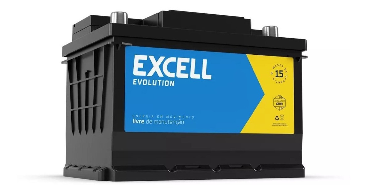 Batería Excell Evolution 12v 75a - 24 Meses De Garantia Tyt