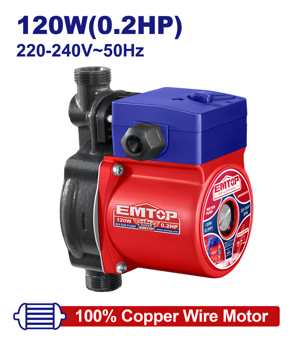 Bomba Elevador De Presion 120w Emtop Ewppscm120 - Imagen 2