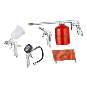 Pistola Aire Para Compresor Kit 5pcs Tacho Arriba - Tyt