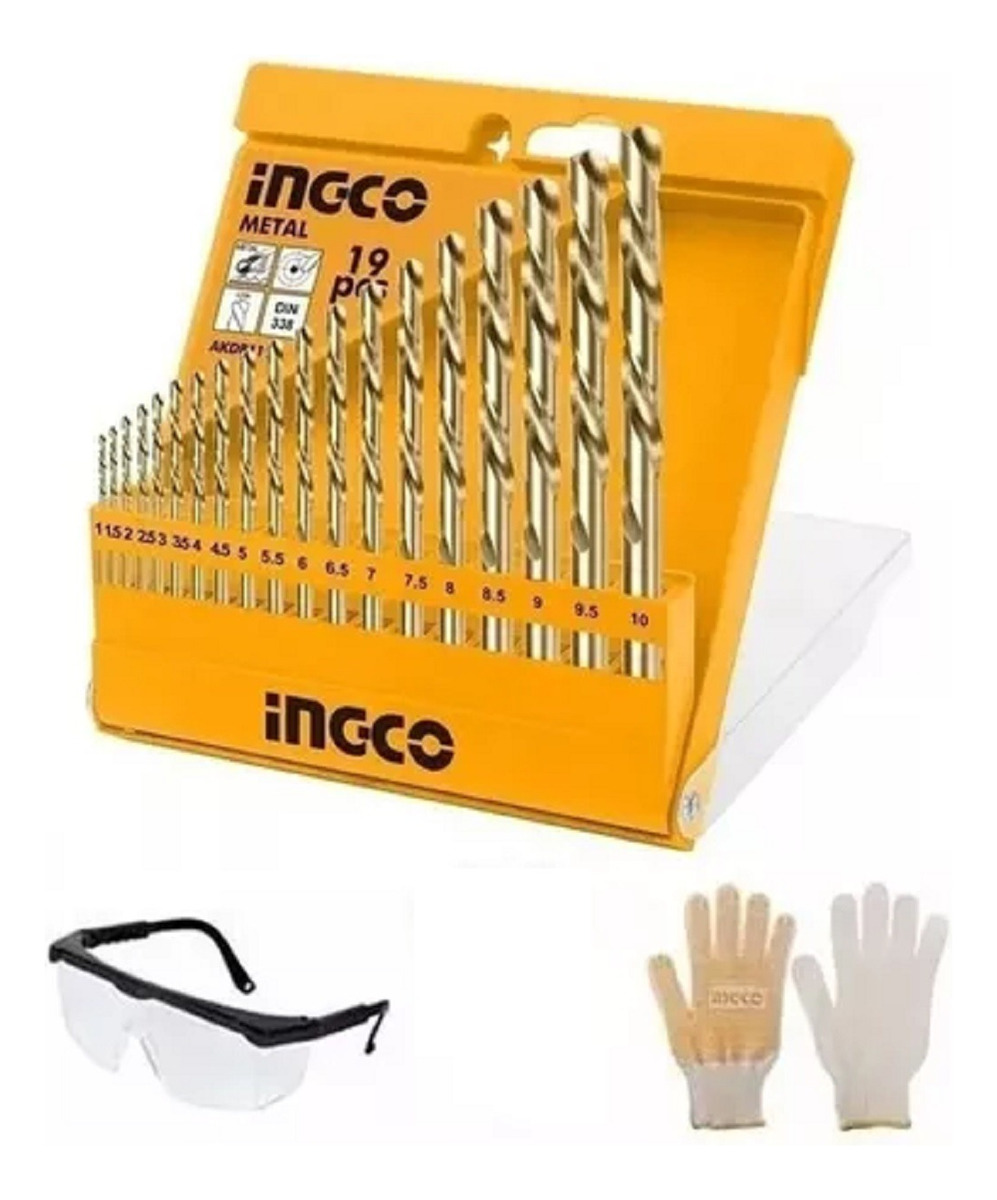 Juego De Mechas Para Metal Profesional 19pcs Ingco Hss - Tyt