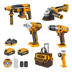 Pack 5 Herramientas Inalámbricas 20v Ingco Ckli2019