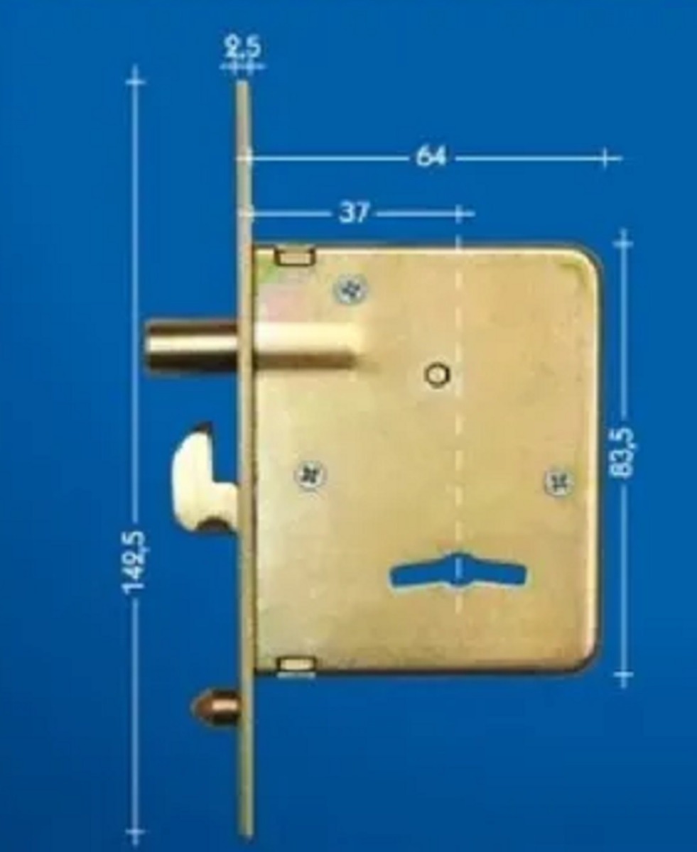 Cerrojo De Gancho Para Porton Corredizo Msa 225 - Tyt - Imagen 2