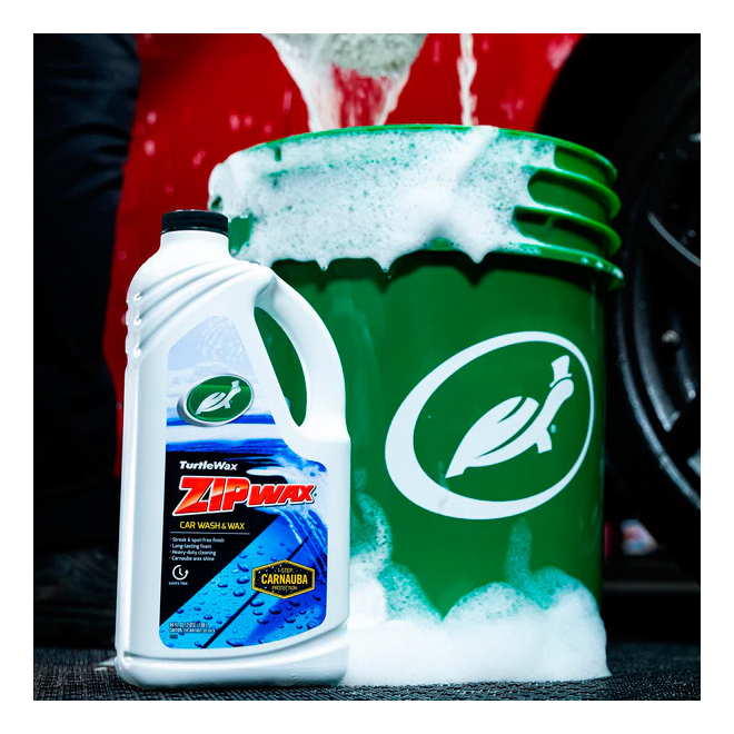 Shampoo Líquido Cymaco Zip Wax 1.89l Cera Carnauba + Esponja Microfibra - Imagen 2