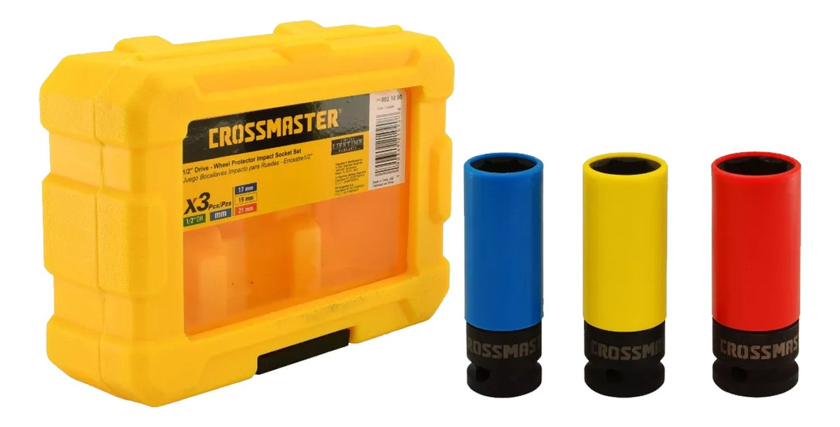Juego Bocallaves Impacto 1/2 17-19-21mm Crossmaster 9921090 Null