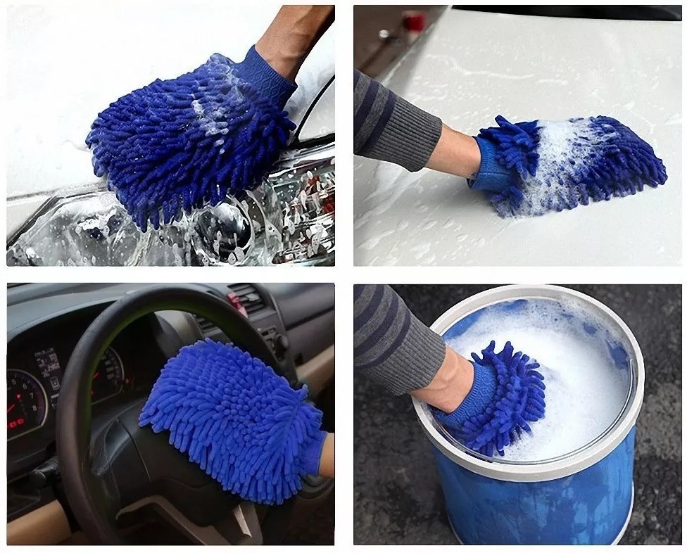 Guante Manopla Esponja De Microfibra Para Lavado - Tyt - Imagen 2