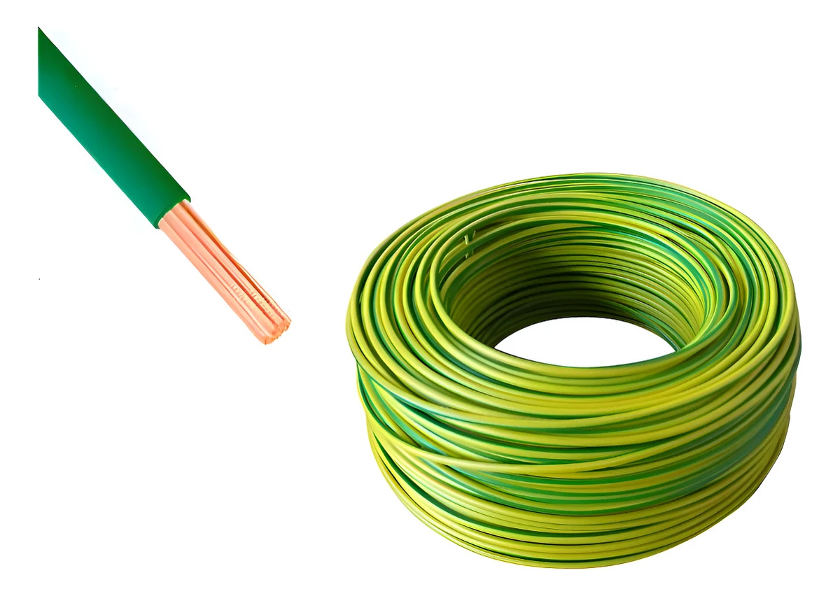 Rollo De Cable 2mm X 100m Antiflama Multifilar Para Tierra