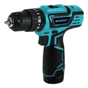 Taladro Percutor Atornillador Inalámbrico De 10mm Energy Ddi10/2/12 C1 12v + 1 Batería De 1.3ah