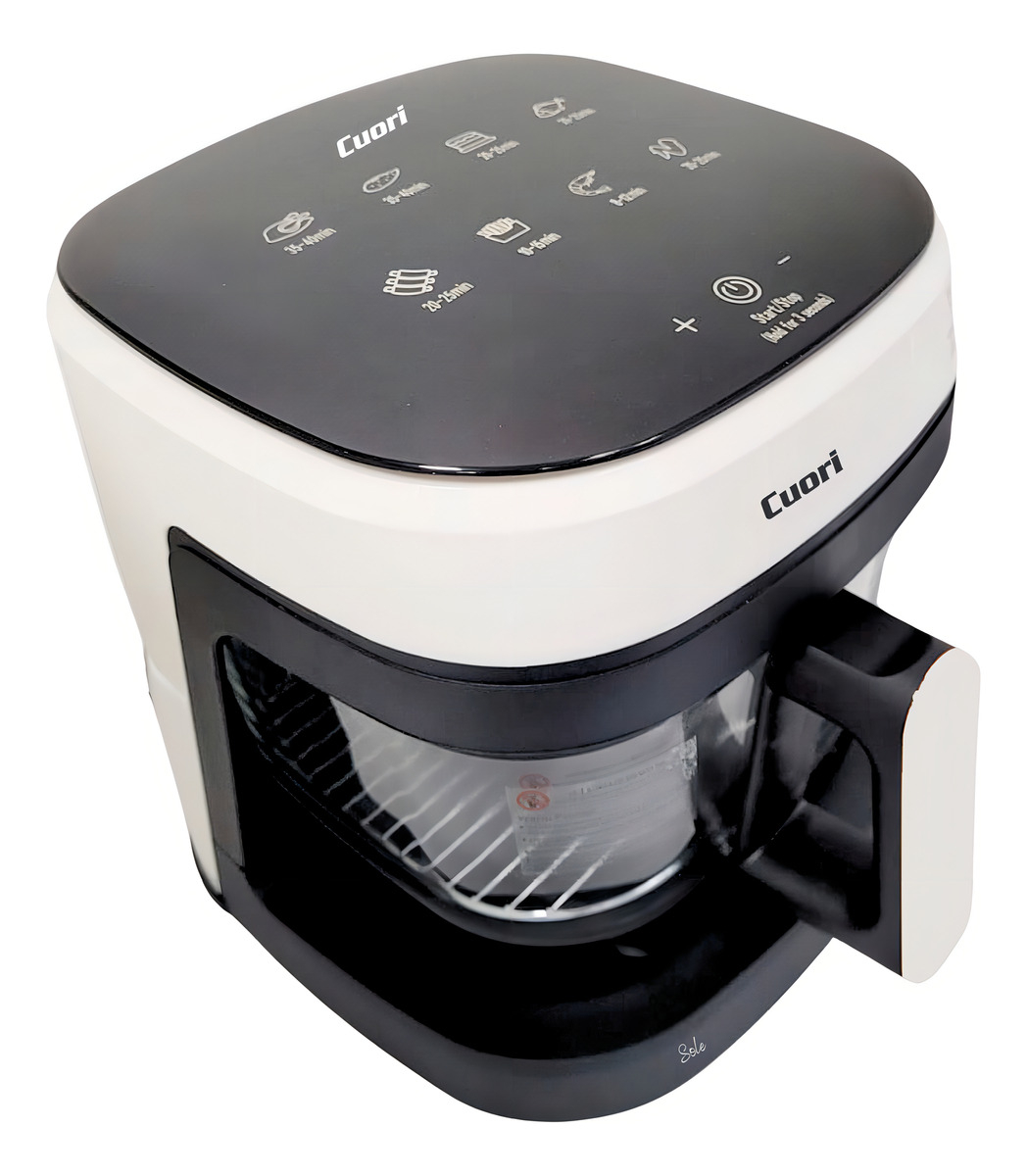 Freidora De Aire Cuori 4.5l 1400w Digital Cesta De Vidrio Color Blanco - Imagen 5