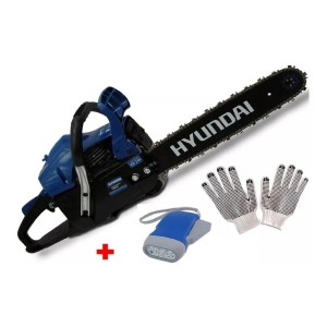 Motosierra Hyundai 2.5 Hp Barra 18 Turbo450 Color Azul