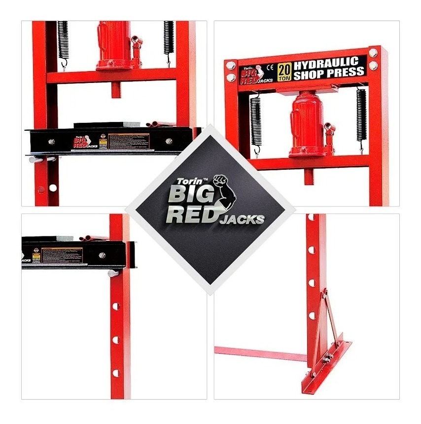 Prensa Hidraulica 20 Ton Rango De 0 A 610 Mm Con Gato - Tyt - Imagen 3